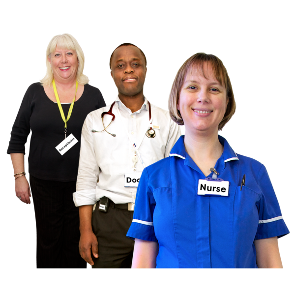 A group of staff