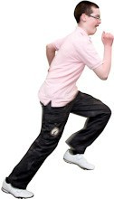 A person running