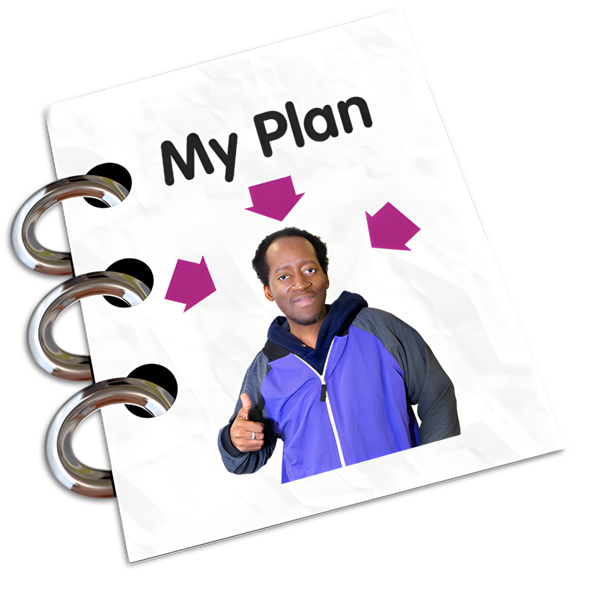 A document with My Plan on the front cover