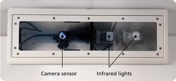 A close up of the Oxevision camera