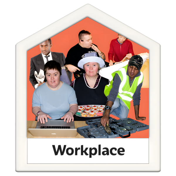 A group of people doing different jobs