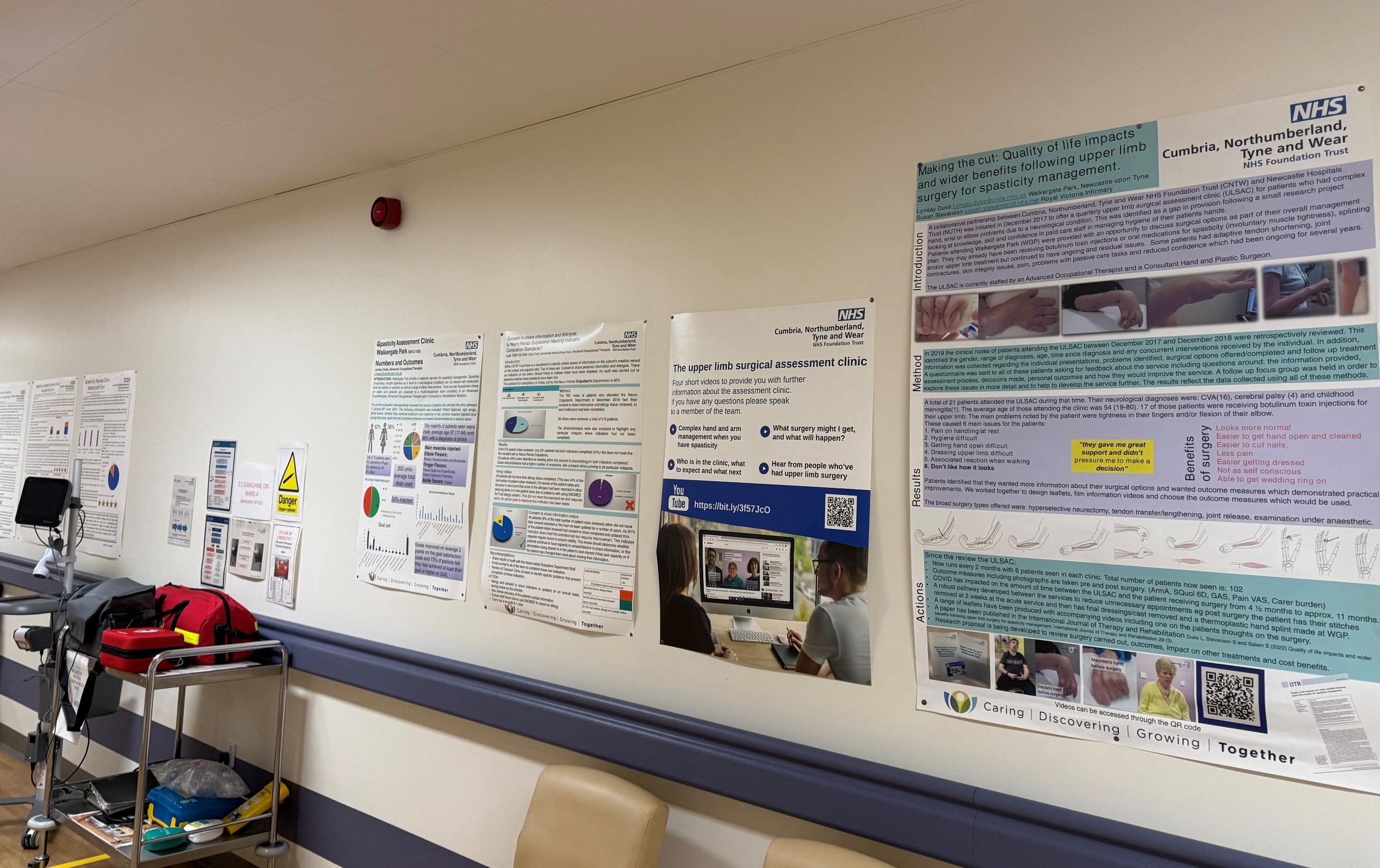 posters on a wall