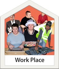 A group of people doing different jobs