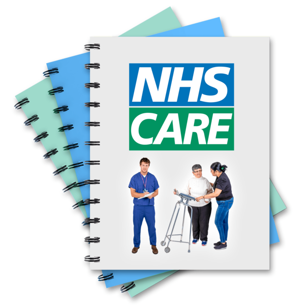 Document with NHS Care written on the front