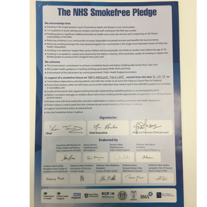 On World No Tobacco Day we’ve signed the NHS Smokefree pledge