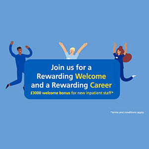 Welcome bonus for new inpatient registered nurses and medical staff