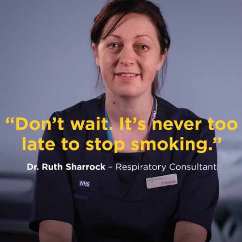 The QUIT Team at CNTW is encouraging staff to support their patients to