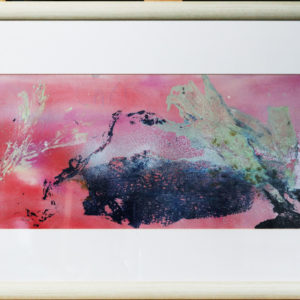 Seaweed print, wooden frame 30 x 16 inches Price £40