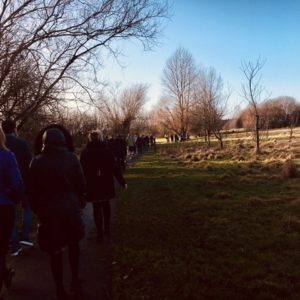 Patients and staff take part in launch of guided walks