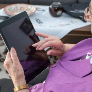 Patients use technology to talk to loved ones