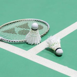 Service user badminton group in full swing