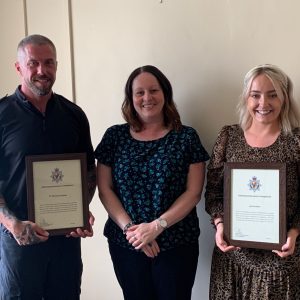 Officer and nurse commended after identifying victim of abuse