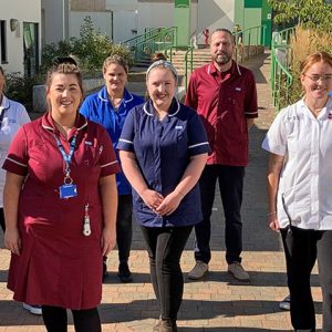 nurses smiling