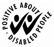 positive about disabled people logo