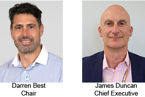 Darren Best, Chair and James Duncan, Chief Executive