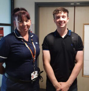 volunteer and nurse