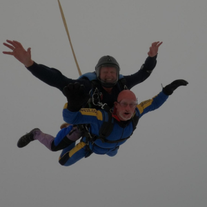 Chief executive takes a leap for charity